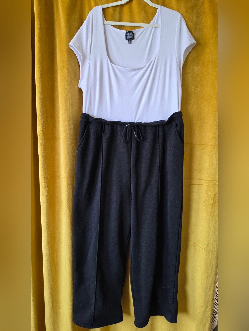 Derek Heart Black Drawstring Jogger Pants
